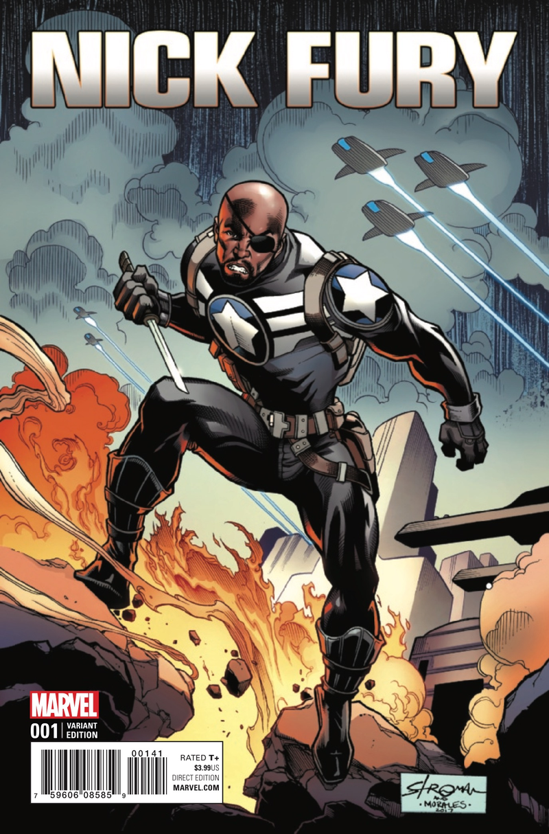 Image: Marvel Comics; variant by Larry Stroman, Mark Morales, and Jason Keith